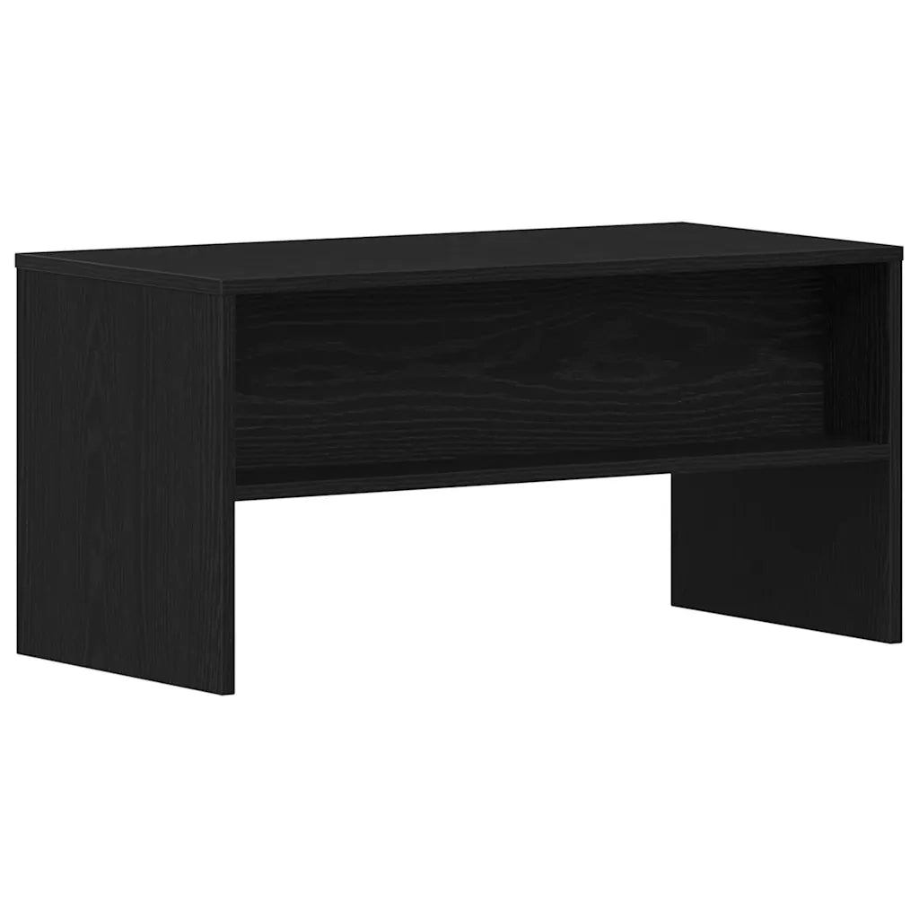 Mobile Porta TV Rovere Nero 80x40x40 cm in Legno Multistrato 862393