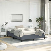 Struttura letto senza Materasso Grigio Scuro 137x190 cm Velluto 347355