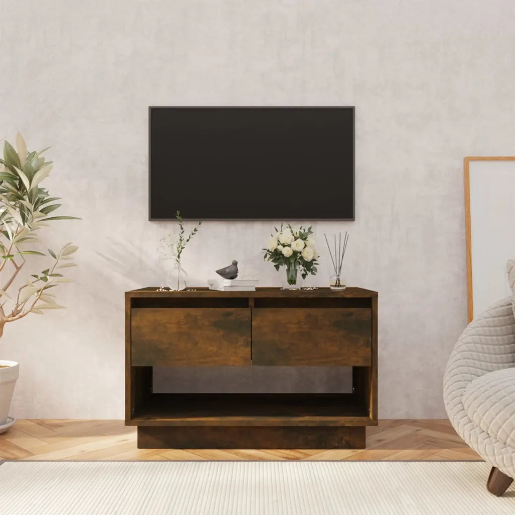 Mobile TV-Credenza per TV-Console TV Rovere Fumo 70x41x44 cm in Truciolato