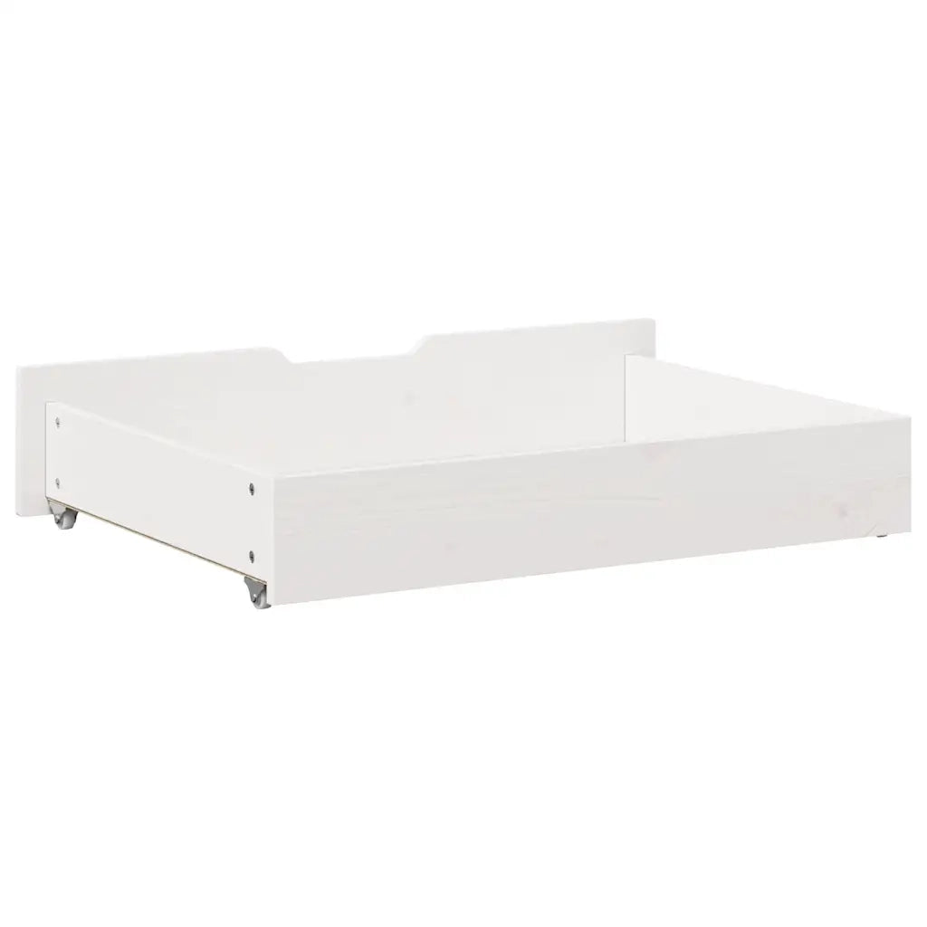 Cassettoni da Letto 2 pz Bianchi 85x55x17 cm in Legno di Pino CFW1649869