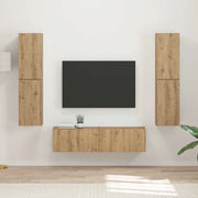 Set mobile TV 6 pcs Rovere artigianale Legno multistrato 3409131