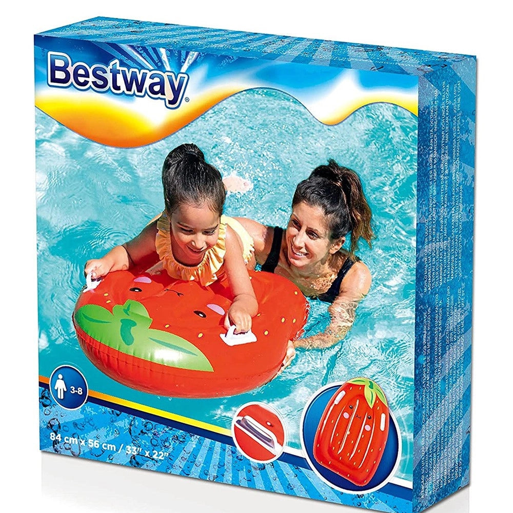 Trade Shop - Bestway Tavola Nuoto Kiwi Fragola Ananas Materassino Tavoletta Bambini Gonfiabile -