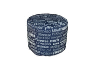 Pouf Big City impermeabili durevoli per esterni design moderno ideali per il relax in piscina