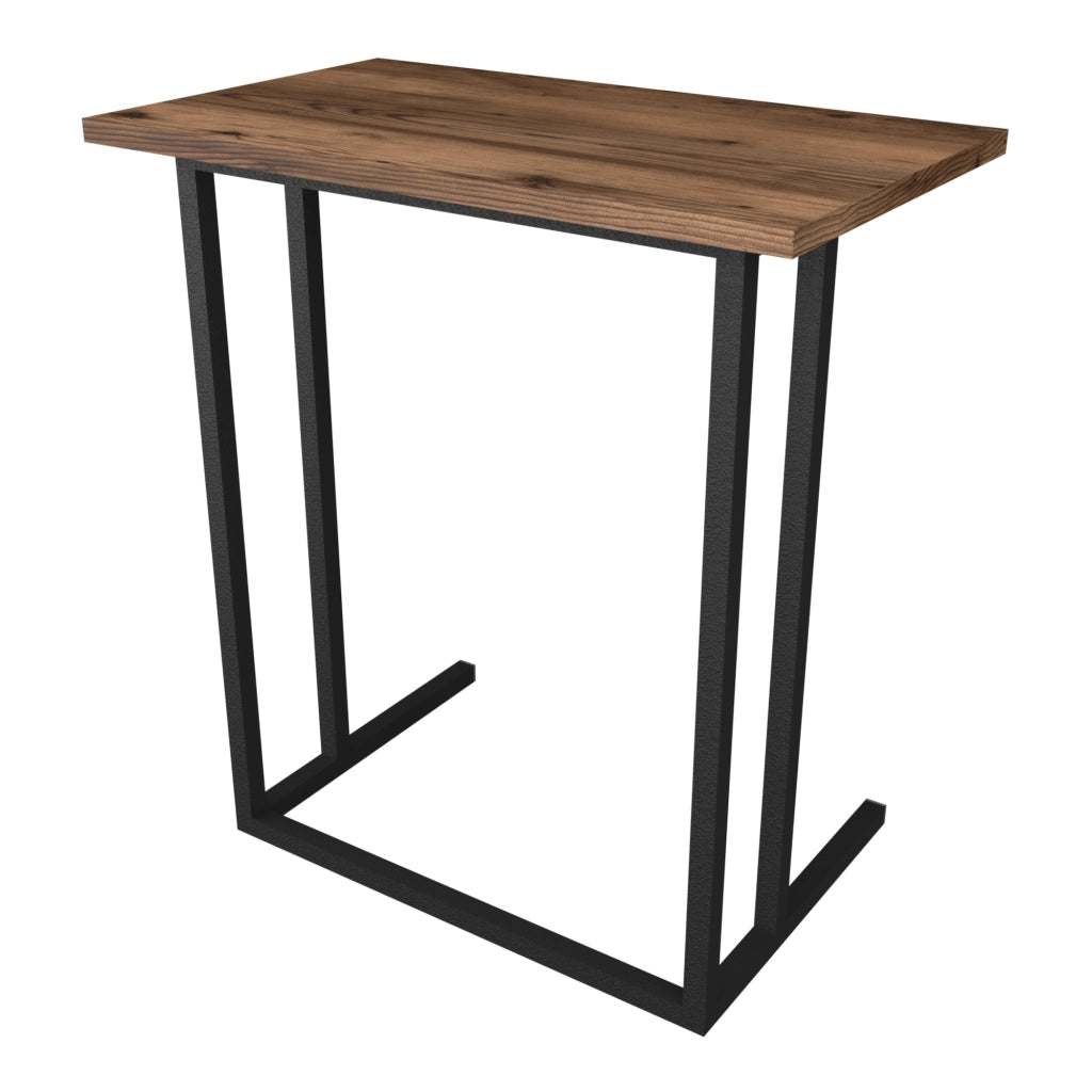 Tavolino Laterale 'Högsby' Tavolino Basso con Piano di Appoggio per Notebook Consolle da Divano - Effetto Rovere Antico [en.casa]