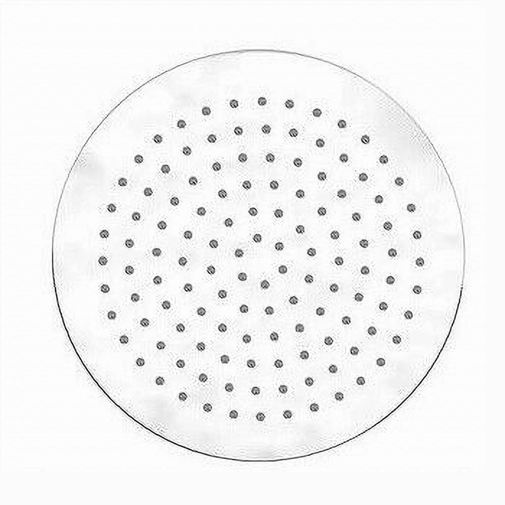 Trade Shop - Soffione Doccia Rotondo 25cm Ugelli Fori Bagno Miscelatore Cromato Attacco 69120 -