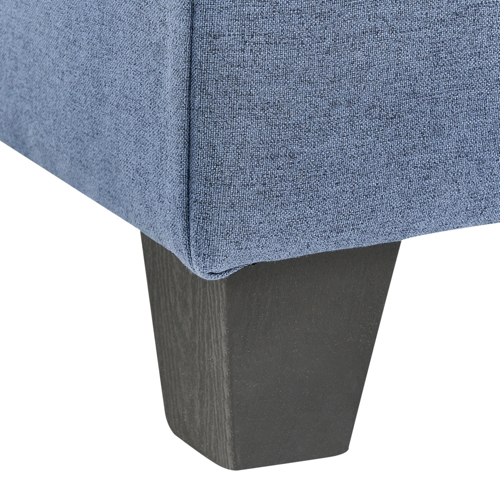 Poltrona imbottita in tessuto nero a 1 posto sezione modulare stile moderno scandinavo soggiorno