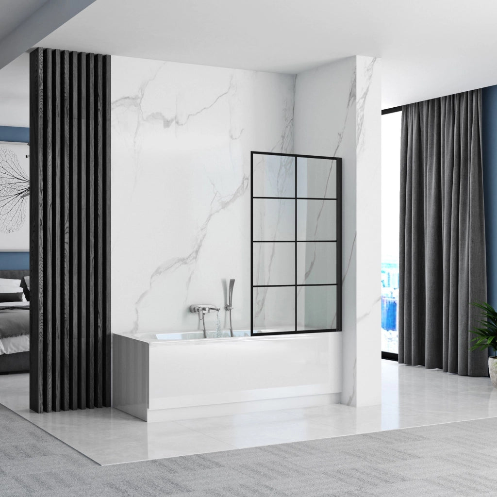 Schermo Vasca Rea Lagos-1 Fix 80 Black
