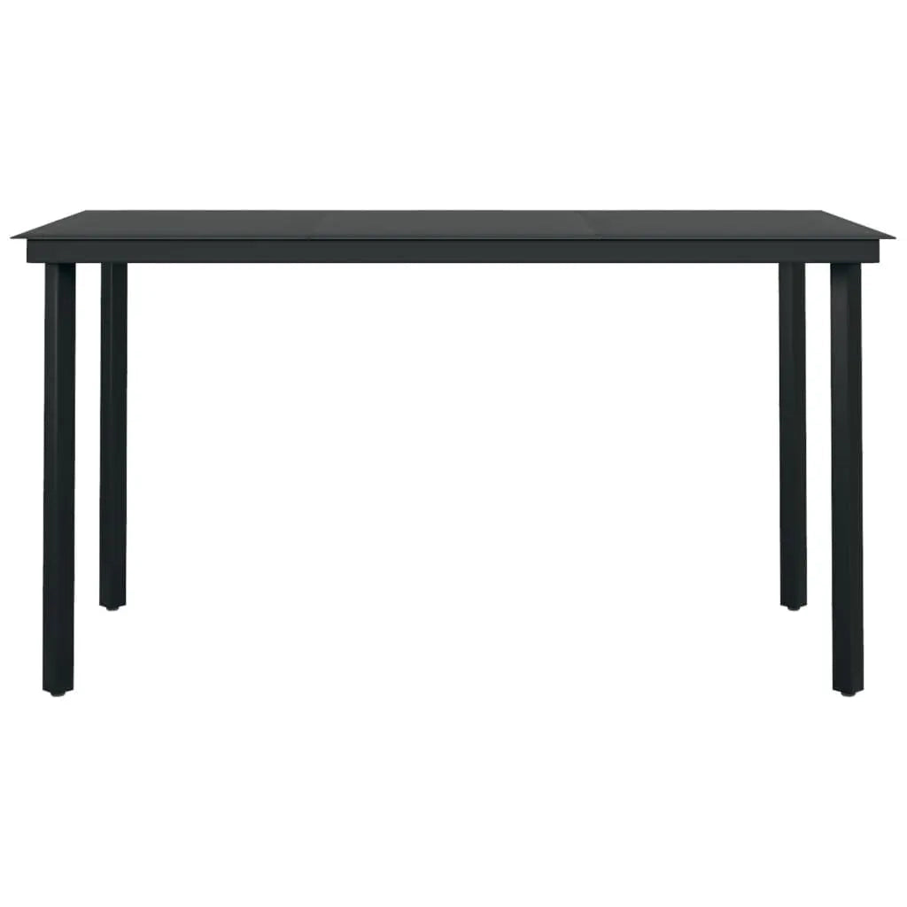 Set da Pranzo da Giardino 7 pz Nero 3099266