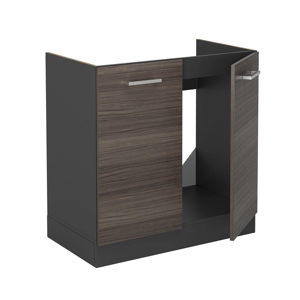 Vicco Mobile lavello cucina Grigio nobile 80 cm PL Marmo