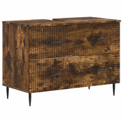 Armadio per Lavabo da Bagno HAARLEM Rovere Fumo 896800