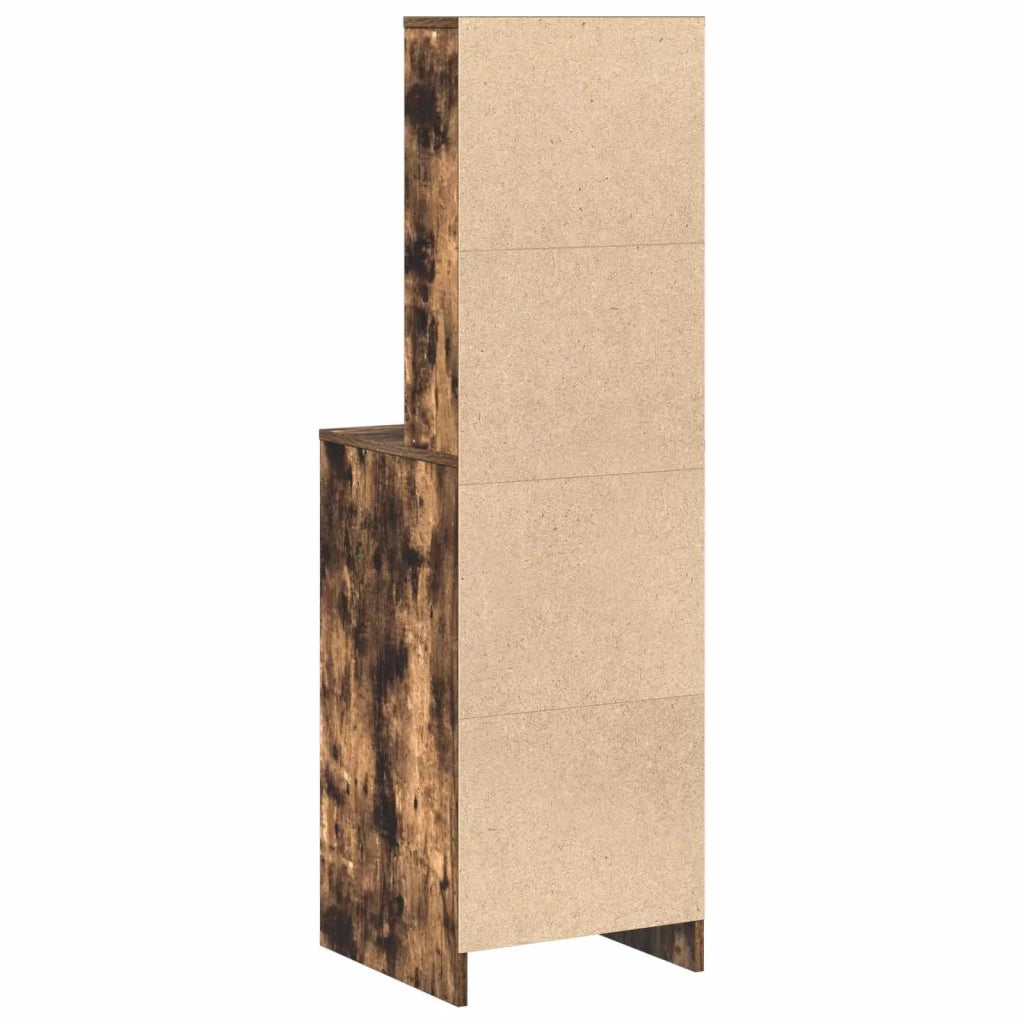 Credenza | Madia | Buffet da pranzo | Armadio da pranzo Rovere fumo 40 x 41 x 135 cm Legno multistrato