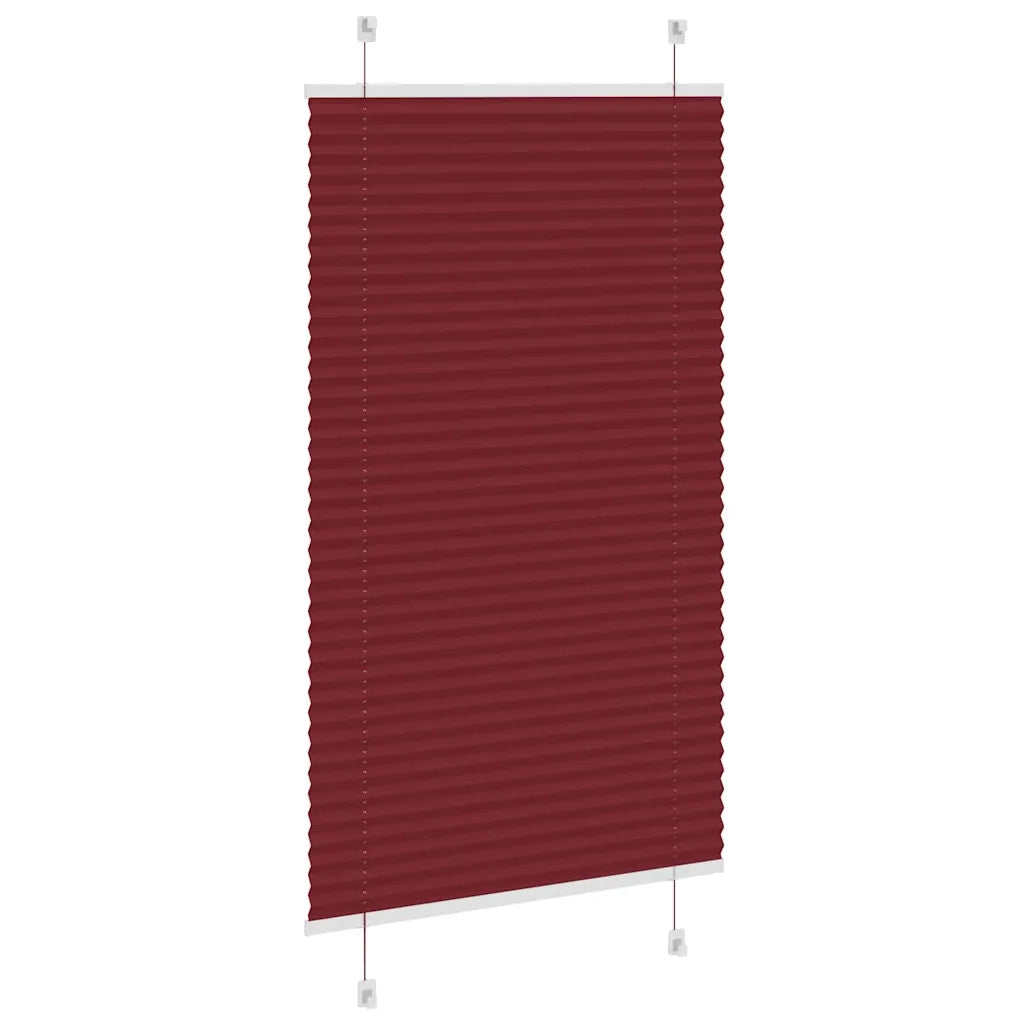 Tenda Plissettata Rosso Bordeaux 75x150 cm Larghezza Tessuto 4015240