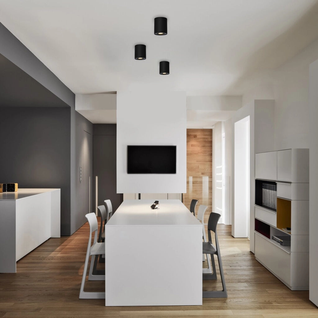 Spot soffitto nero opaco GU10 1 luce Rabalux Kobald 2047