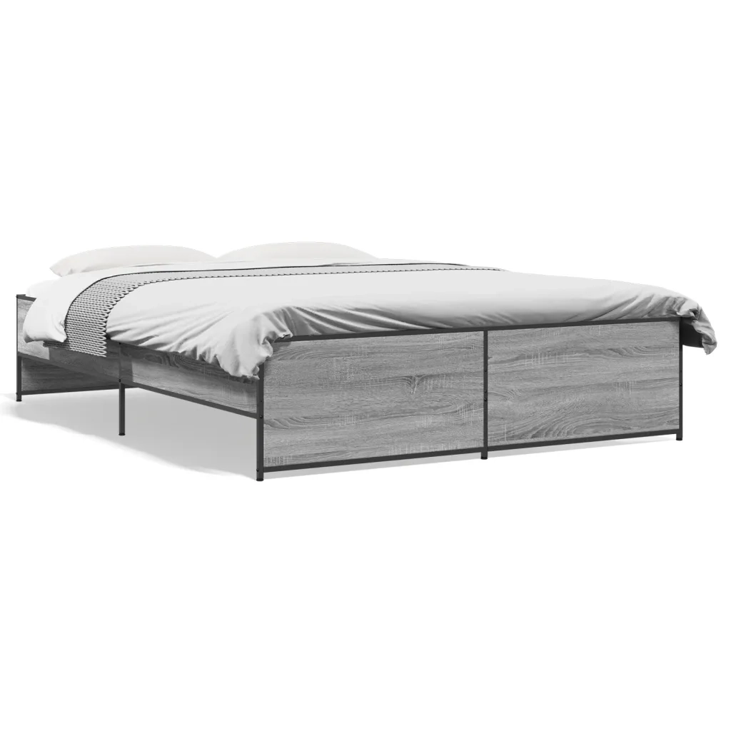 Giroletto Grigio Sonoma 140x200 cm in Legno Multistrato Metallocod mxl 91815