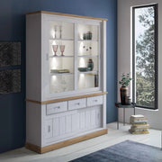Vetrina 150x39.6x203.4 con 2 ante e 3 cassetti