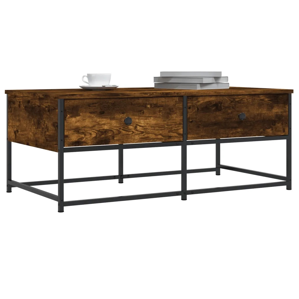 Tavolino da salotto | Tavolino da caff¨¨ | Tavolino da Soggiorno Rovere Fumo 100x51x40 cm Legno Multistrato