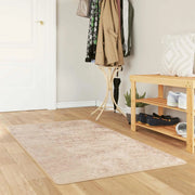 Runner Tappeto MARSA Beige 100 x 200 cm Poliestere e PVC