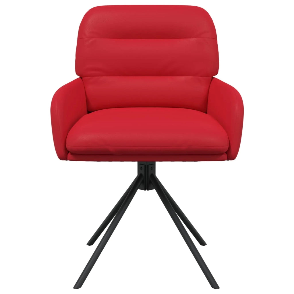 Sedie da pranzo girevoli 6 pcs Similpelle Rosso 3428268