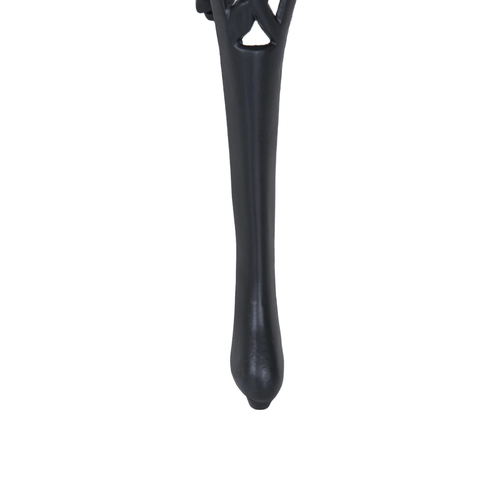 Set bistrot da esterno 3 pezzi in alluminio nero