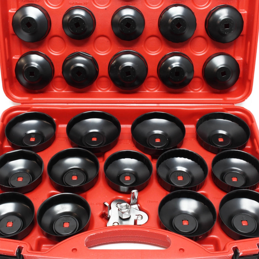 Set chiavi a tazza per filtro olio chiave a ragno 29 pezzi acciaio al carbonio universale