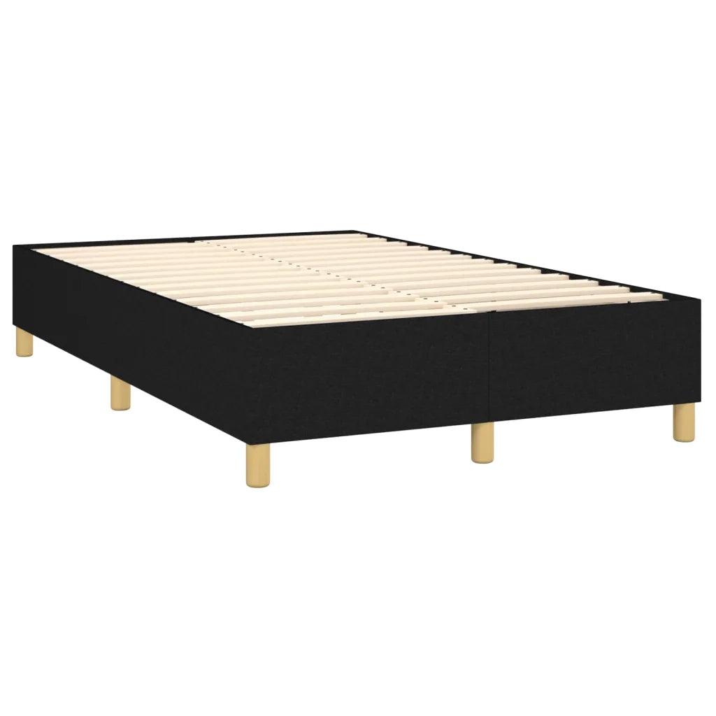 Letto a Molle con Materasso e LED Nero 120x200cm in Tessuto 3135663