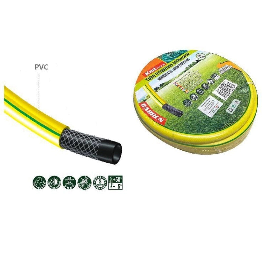 Trade Shop - Tubo Acqua Irrigazione Pvc Retinato Giardino Professionale ø 5/8" 10 Mt 9009803 -
