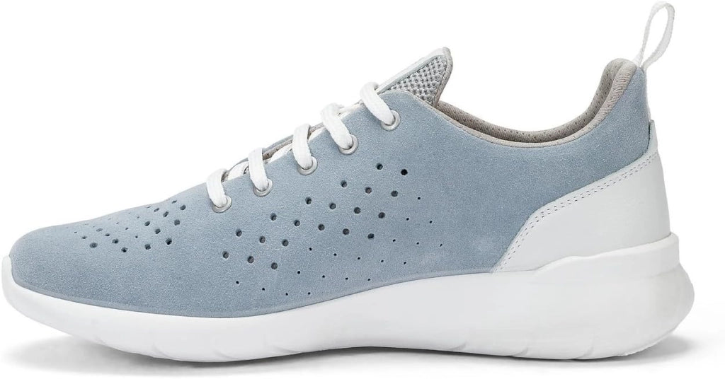 Scarpa Donna +Memory Scamosciato Vesuvio Azzurro - Scarpe Estive