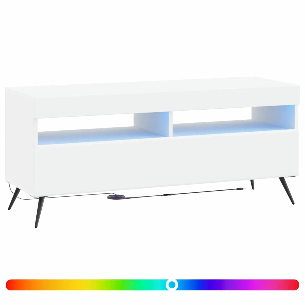 Mobile TV LED Bianco Legno ingegnerizzato 897645