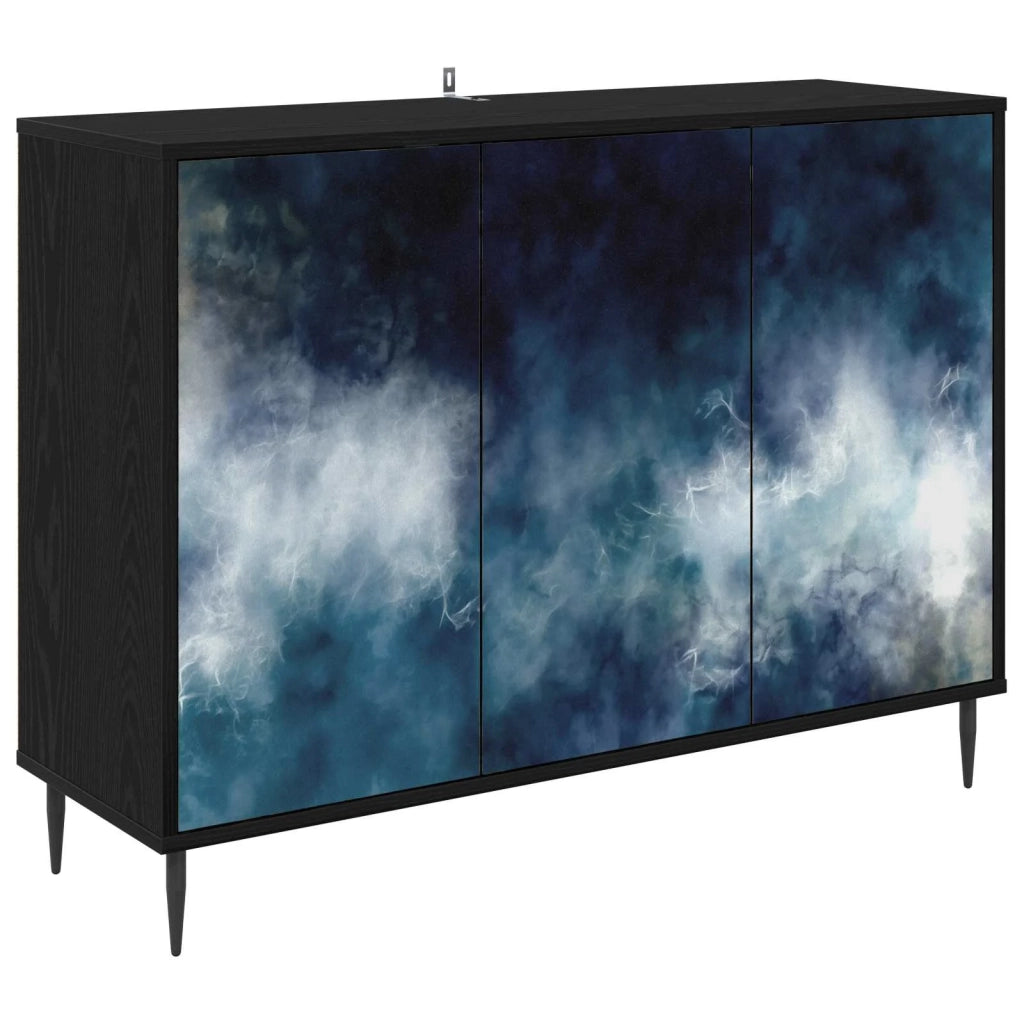 Credenza RAALTE Rovere Nero 102 x 33 x 76 cm 8006972