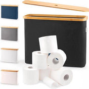 Organizzatore per carta igienica per la toilette - Cassaforte per carta igienica - Supporto per carta igienica in bambù
