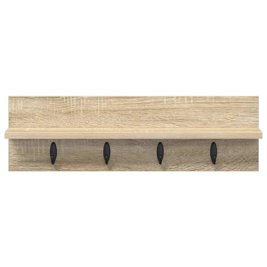 Appendiabiti a muro A parete Rovere Sonoma 60 x 10,5 x 18 cm 874389