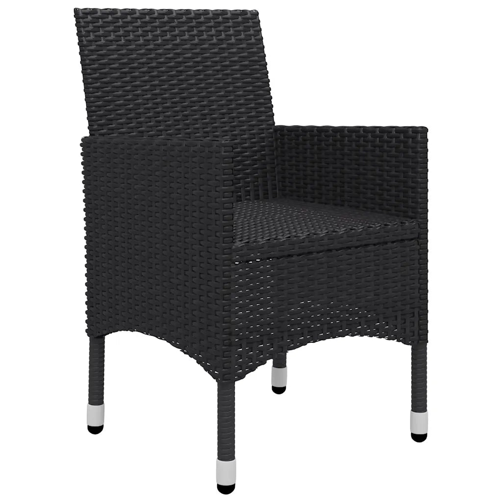 Set Mobili da Pranzo per Giardino 11 pz Nero cod mxl 69254