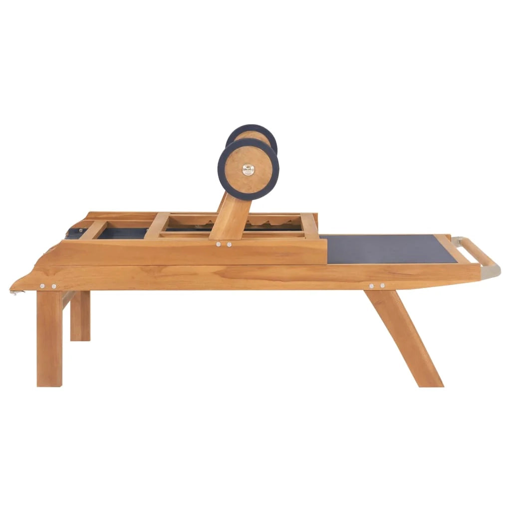 Lettini prendisole pieghevoli con ruote 2 pezzi teak e textilene 02_0011955