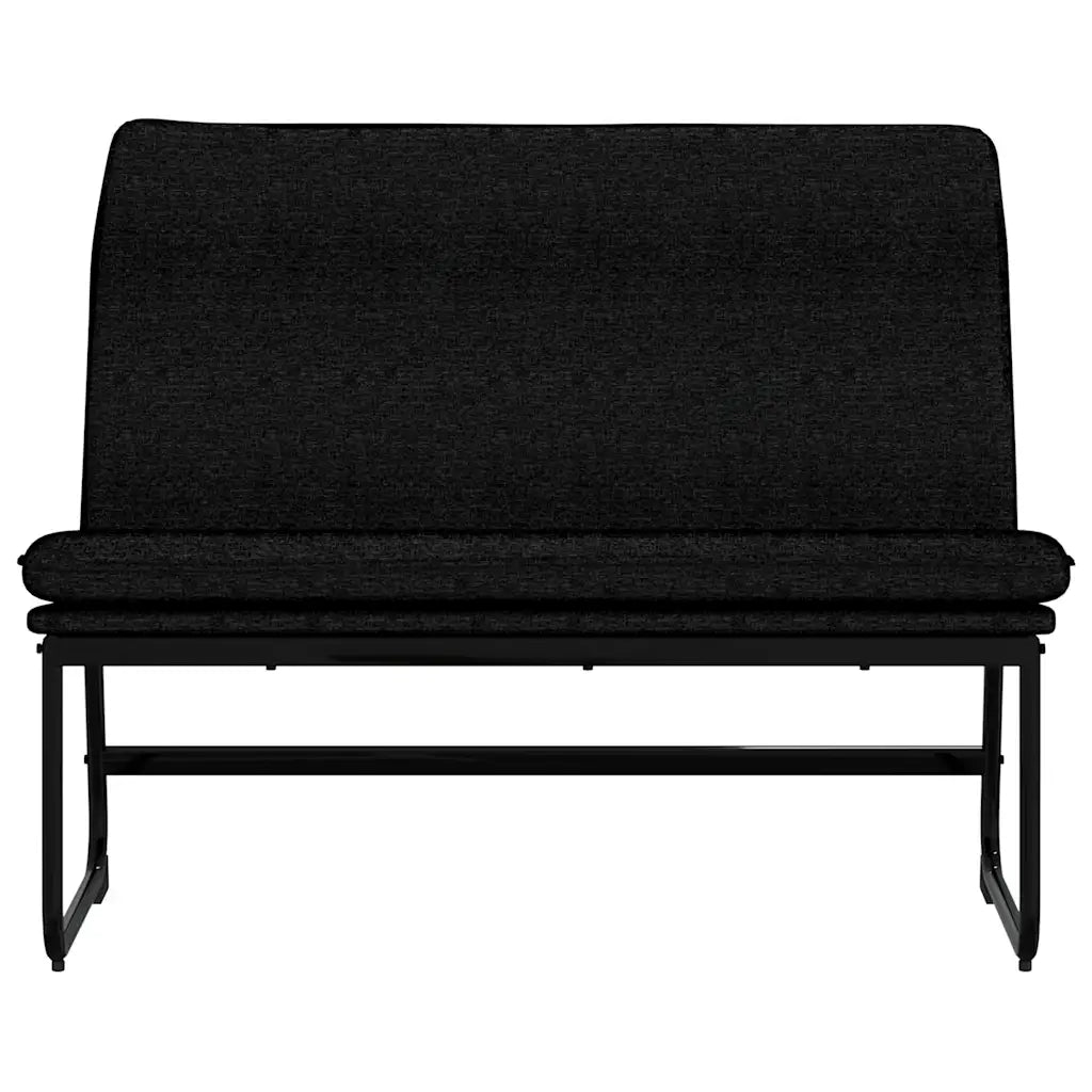 Panca-Sgabello Nera 100x75x76 cm in Tessuto