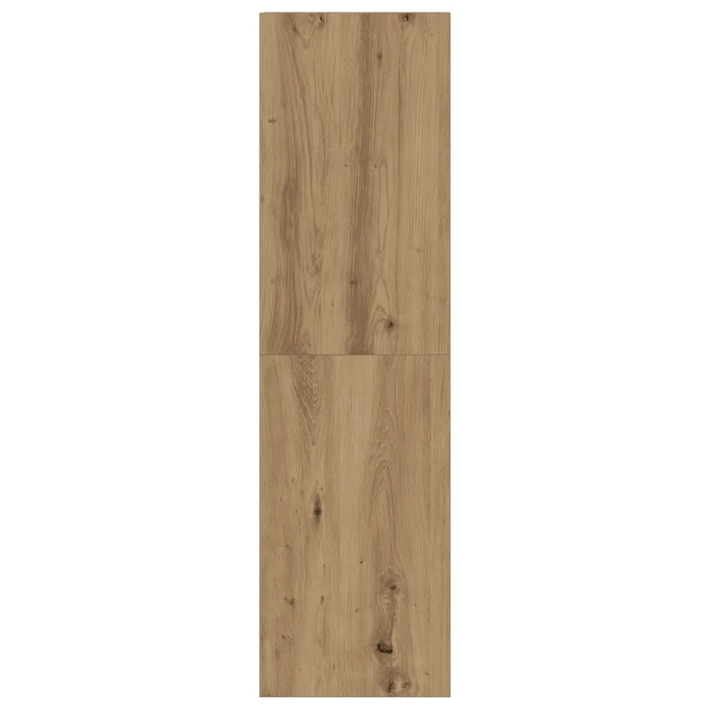 Set Mobile TV 7 pz Montato a Parete Rovere in Legno Multistrato 3329214