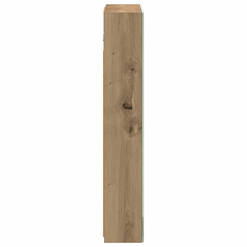 Mobiletto per specchio da bagno con porta Rovere Artigianale
