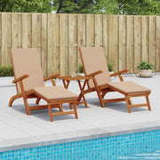 Lettino prendisole reclinabile e pieghevole 2 pcs