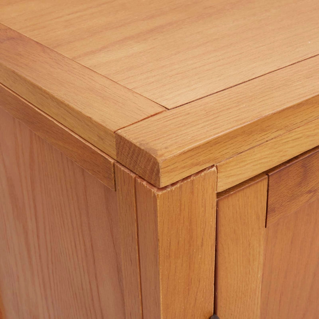 Mobiletto portaoggetti rettangolare moderno 80 x 35 x 95 cm resistente ampio spazio di archiviazione legno marrone 02_0058218