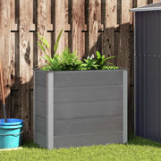 Letto Rialzato da Giardino in WPC 100x50x91 cm Grigio 43604