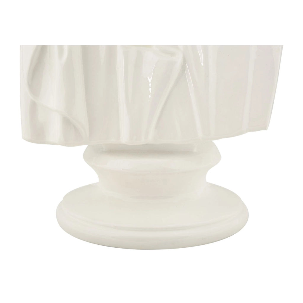 Scultura Grecia 5, Bianco, Poliresina, 12,9x12,5x25 cm