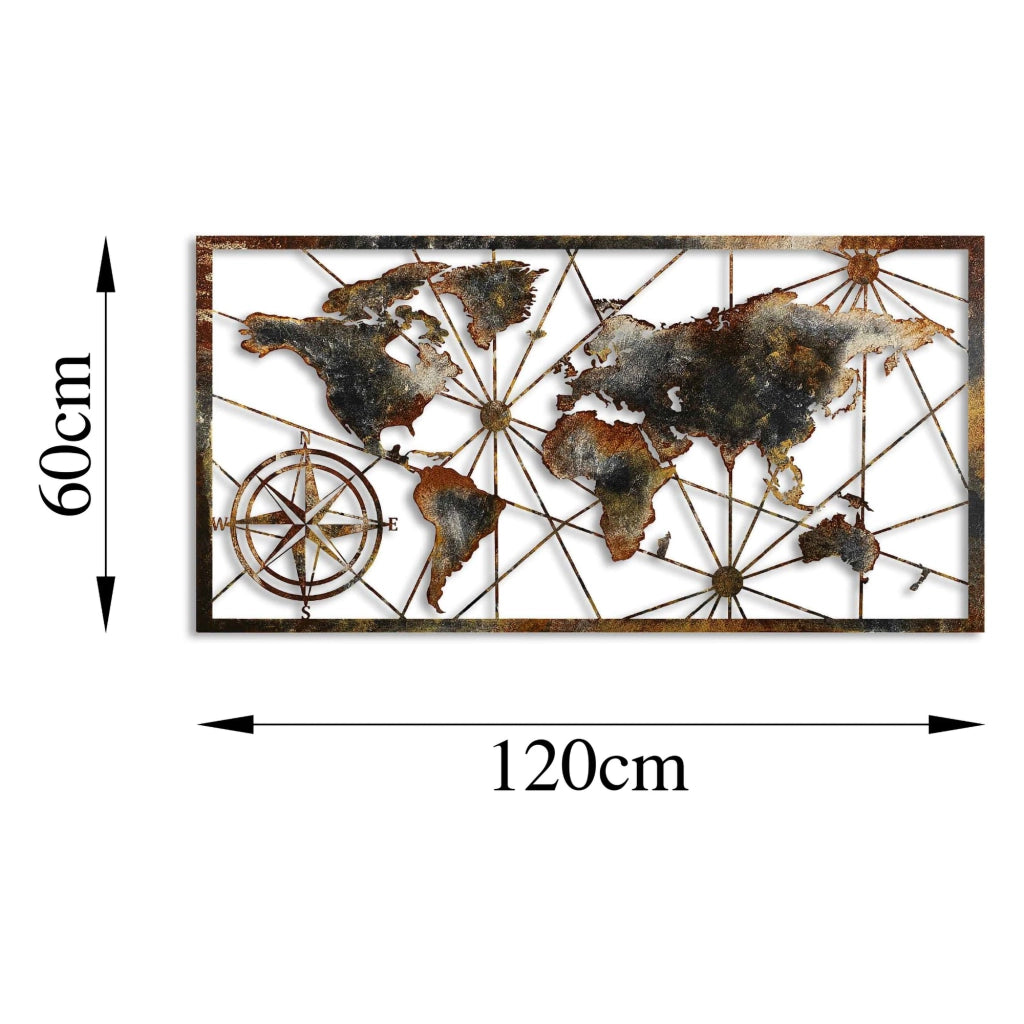 Mosafaha, Quadro Materiale Struttura in Metallo, 120x60h cm Multicolore