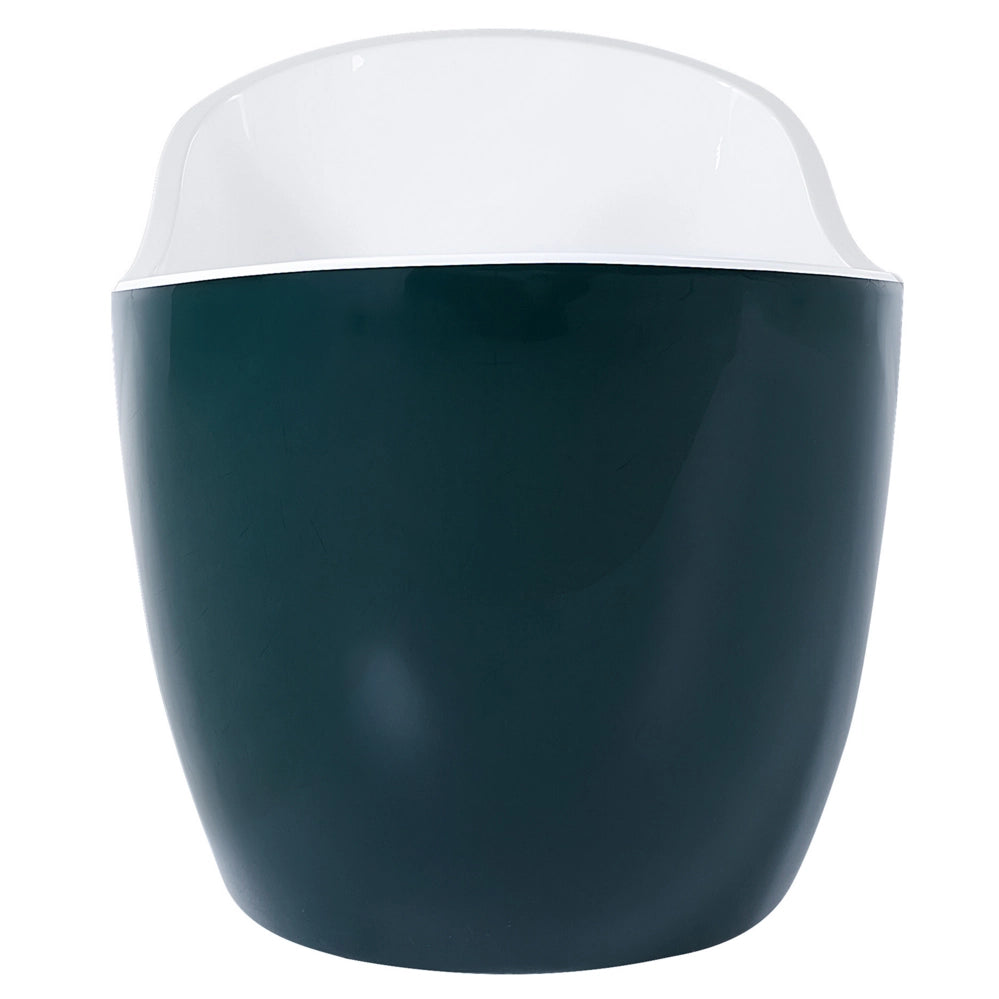 Vasca da bagno acrilico sanitario verde foglia di tè 170 x 77 cm autoportante moderno