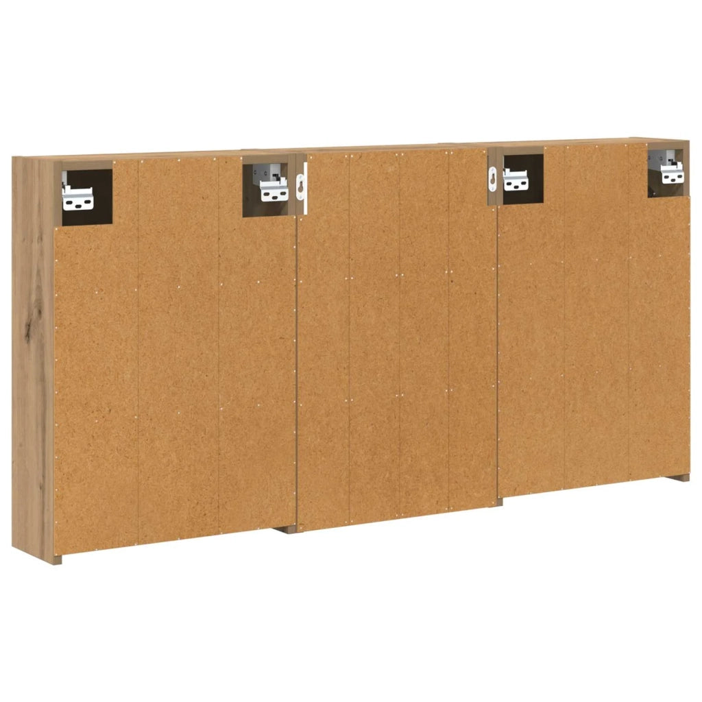 Set di Armadi da Bagno con lo scaffale 3 pcs 126 x 16 x 62.5 cm 3403831
