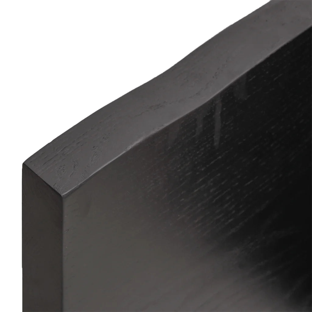 Piano Bagno Marrone Scuro 140x50x(2-4)cm Legno Trattato 3156245