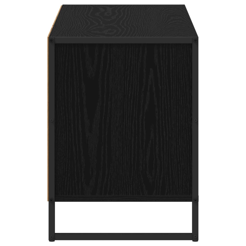 Mobile porta TV rettangolare funzionale con cassetto per soggiorno moderno 100 x 36 x 49,5 cm legno composito nero 02_0054559