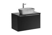 Set mobili bagno 80 cm con lavabo da appoggio Santa Fe Black 80 x 1401 x 1401 cm