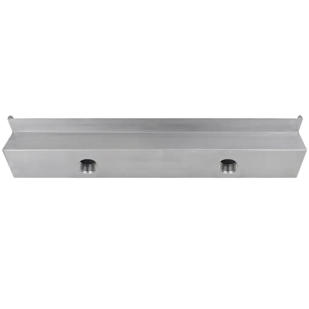 Fontana a Cascata per Giardino Rettangolare Acciaio Inox 60 cm