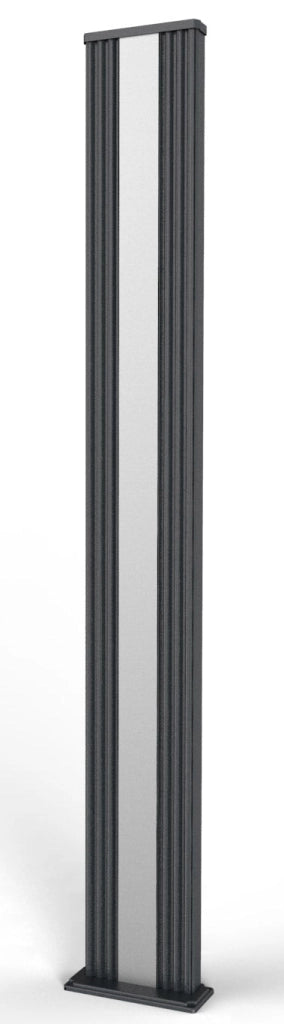 Doccia Solare da Giardino 40L Miscelatore e Lavapiedi Arkema Dada S Grigio Antracite Inox