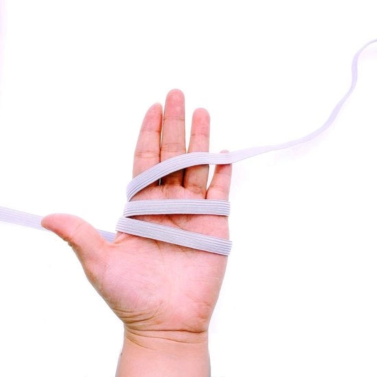 Elastico in rilievo 90m - Cordone elastico 1cm - Saldatura - Fai da te - Accessori per abbigliamento - Ideale come regalo per i creativi - Elastico per cucito