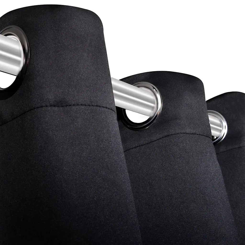 Tenda Termica Oscurante Foderata Nera Blackout 135 x 245 cm 2 pz 130369
